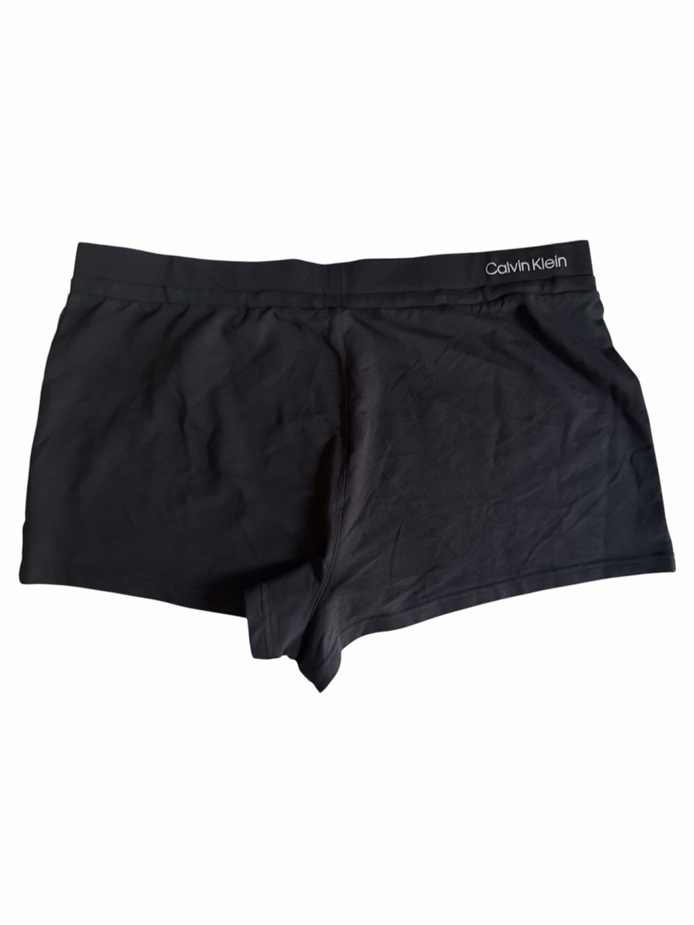 Calvin Klein Black Cotton-Blend Loungewear Shorts Drawstring Pajamas Comfy - Picture 2 of 6